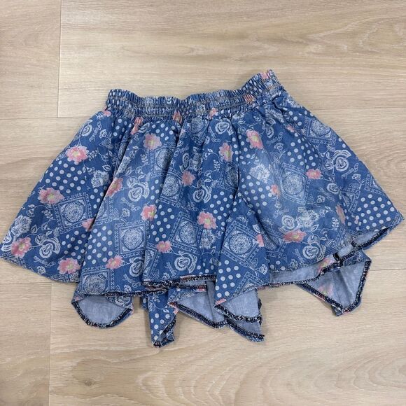 Pampolina Girls Blue/Denim Skirt, Size 6 - Picture 3 of 3